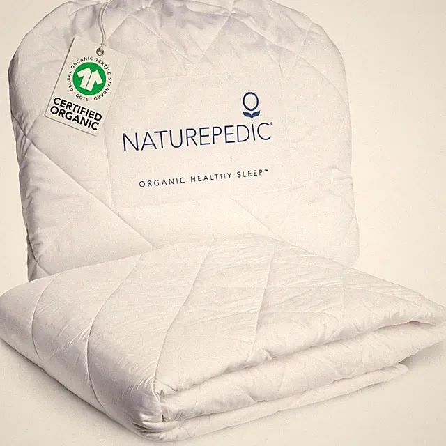 GOTS Certified Organic Cotton Twin Mattress Protector - Non-Toxic Pad