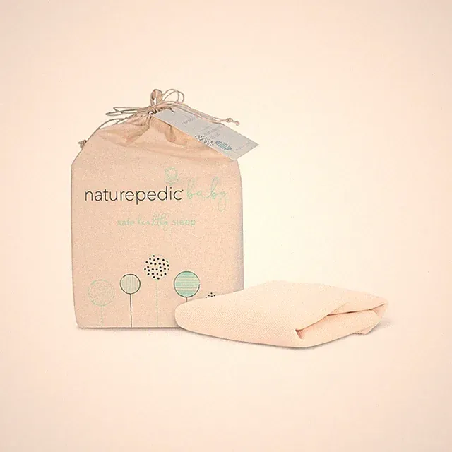 Naturepedic Organic Crib Mattress Cover Waterproof - Skin Friendly, Breathabl...