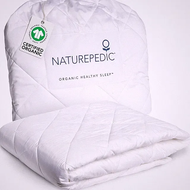 Organic Cotton Cal King Quilted Mattress Protector 72" x 84