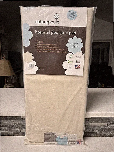 Organic Cotton Naturepedic Hospital Pediatric Pad 12.5”x27” New Must Read